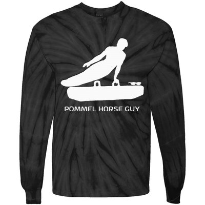 Pommel Horse Medalist Pommel Horse Guy Tie-Dye Long Sleeve Shirt