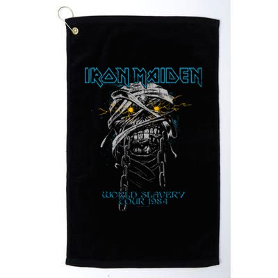 Powerslave Head Mummy Black Platinum Collection Golf Towel