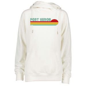 Port Huron Michigan Womens Funnel Neck Pullover Hood