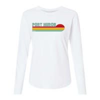 Port Huron Michigan Womens Cotton Relaxed Long Sleeve T-Shirt