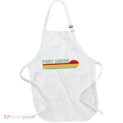 Port Huron Michigan Full-Length Apron With Pockets
