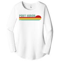 Port Huron Michigan Women's Perfect Tri Tunic Long Sleeve Shirt