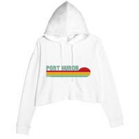 Port Huron Michigan Crop Fleece Hoodie