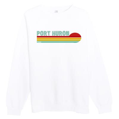 Port Huron Michigan Premium Crewneck Sweatshirt