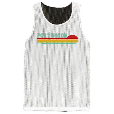 Port Huron Michigan Mesh Reversible Basketball Jersey Tank