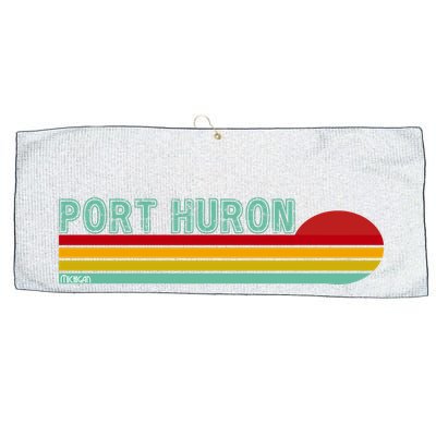 Port Huron Michigan Large Microfiber Waffle Golf Towel