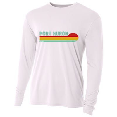 Port Huron Michigan Cooling Performance Long Sleeve Crew