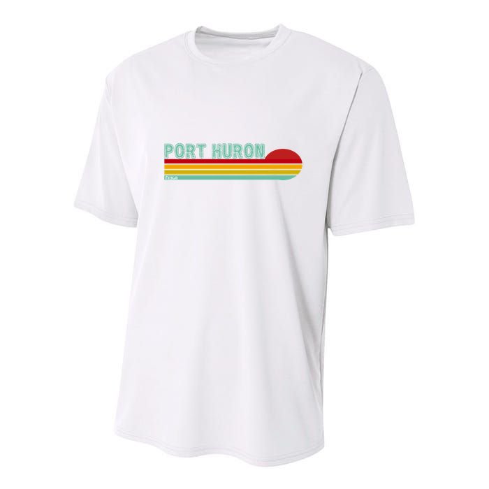 Port Huron Michigan Youth Performance Sprint T-Shirt
