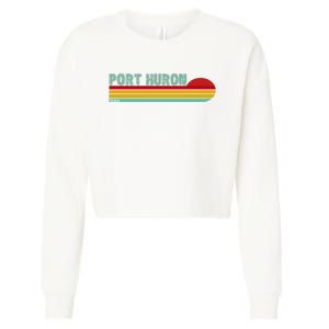 Port Huron Michigan Cropped Pullover Crew