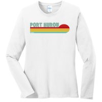 Port Huron Michigan Ladies Long Sleeve Shirt