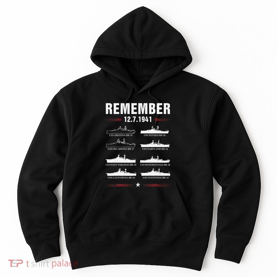 Pearl Harbor Memorial Day December 7th 1941 Wwii Hoodie