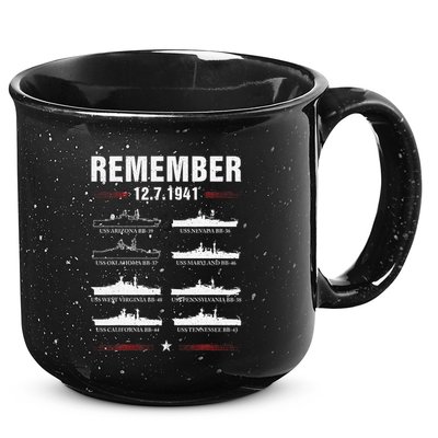 Pearl Harbor Memorial Day December 7th 1941 Wwii 15oz Campfire Ceramic Mug