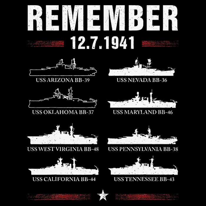 Pearl Harbor Memorial Day December 7th 1941 Wwii Tall Sweatshirt