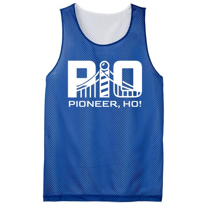 Pioneer Ho! Meaningful Gift Mesh Reversible Basketball Jersey Tank