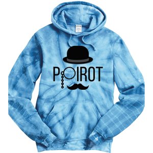 Poirot Hat Mustache Monocle Tie Dye Hoodie