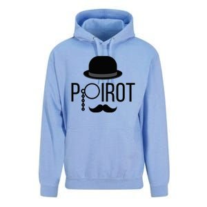 Poirot Hat Mustache Monocle Unisex Surf Hoodie