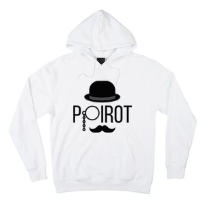 Poirot Hat Mustache Monocle Hoodie