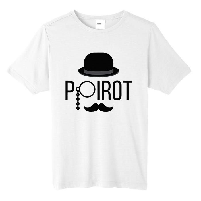 Poirot Hat Mustache Monocle Tall Fusion ChromaSoft Performance T-Shirt