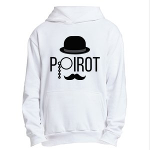 Poirot Hat Mustache Monocle Urban Pullover Hoodie