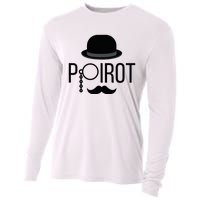 Poirot Hat Mustache Monocle Cooling Performance Long Sleeve Crew