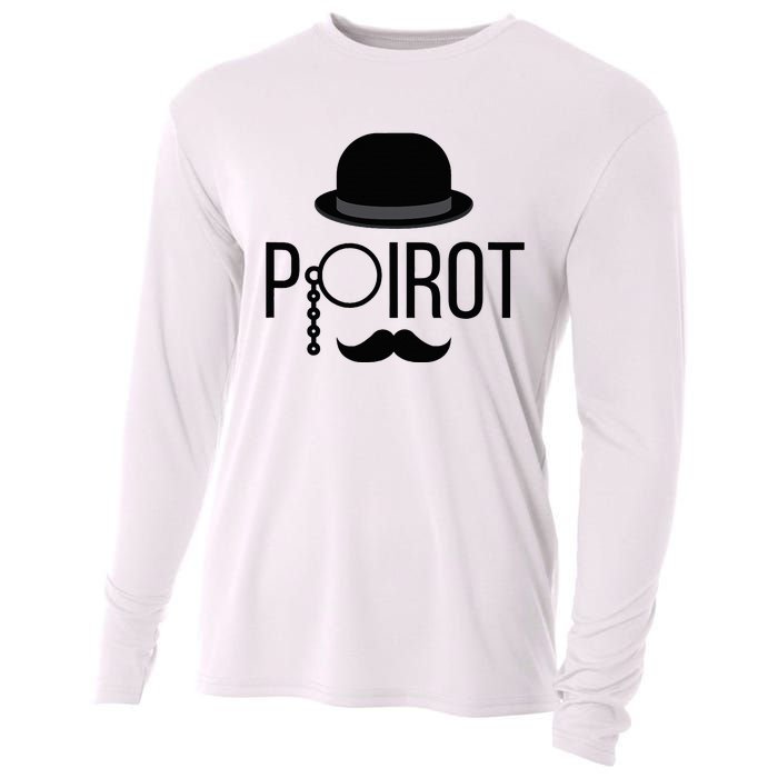 Poirot Hat Mustache Monocle Cooling Performance Long Sleeve Crew