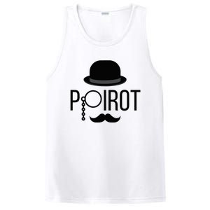 Poirot Hat Mustache Monocle PosiCharge Competitor Tank