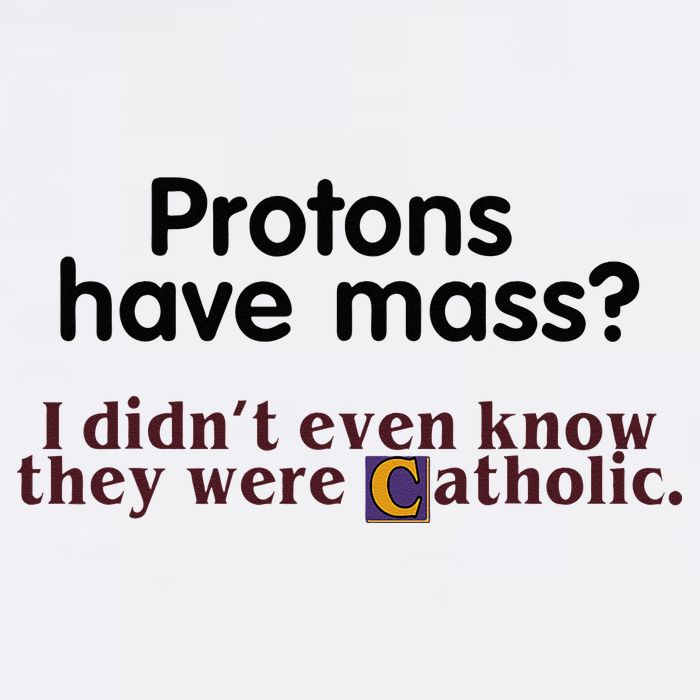 Protons Have Mass I Didnt Even Know They Were Catholic Mesh Reversible Basketball Jersey Tank
