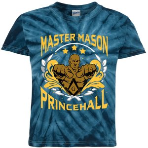 Prince Hall Master Mason PHA Masonic Father's Day Gift Kids Tie-Dye T-Shirt