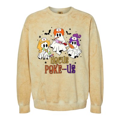 Phlebotomist Halloween Medical Lab Techer Crew Spooky Nurse Colorblast Crewneck Sweatshirt