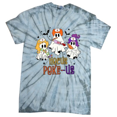 Phlebotomist Halloween Medical Lab Techer Crew Spooky Nurse Tie-Dye T-Shirt