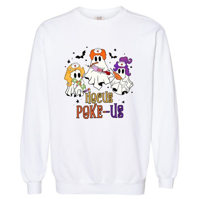 Phlebotomist Halloween Medical Lab Techer Crew Spooky Nurse Garment-Dyed Sweatshirt