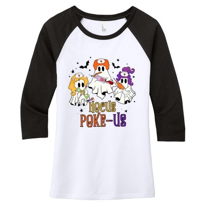 Phlebotomist Halloween Medical Lab Techer Crew Spooky Nurse Women's Tri-Blend 3/4-Sleeve Raglan Shirt