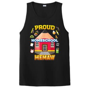 Proud Homeschool Memaw Dad Mom Family Kid Back To School PosiCharge Competitor Tank