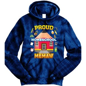 Proud Homeschool Memaw Dad Mom Family Kid Back To School Tie Dye Hoodie