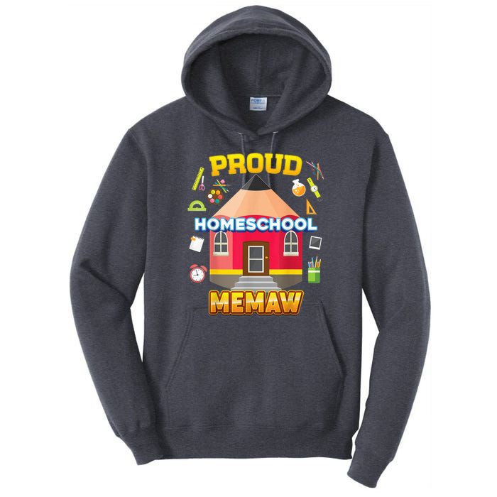 Proud Homeschool Memaw Dad Mom Family Kid Back To School Tall Hoodie