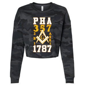 Prince Hall Mason PHA 357 2b1ask1 1787 Masonic Thanksgiving Cropped Pullover Crew