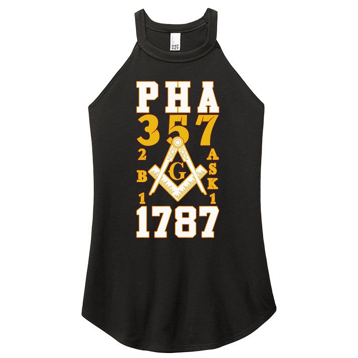 Prince Hall Mason PHA 357 2b1ask1 1787 Masonic Thanksgiving Women's Perfect Tri Rocker Tank