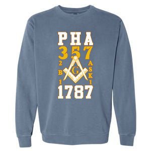 Prince Hall Mason PHA 357 2b1ask1 1787 Masonic Thanksgiving Garment-Dyed Sweatshirt