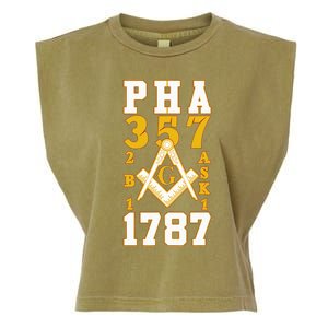 Prince Hall Mason PHA 357 2b1ask1 1787 Masonic Thanksgiving Garment-Dyed Women's Muscle Tee