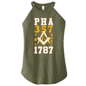 Prince Hall Mason PHA 357 2b1ask1 1787 Masonic Thanksgiving Women's Perfect Tri Rocker Tank