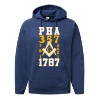 Prince Hall Mason PHA 357 2b1ask1 1787 Masonic Thanksgiving Performance Fleece Hoodie