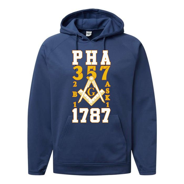 Prince Hall Mason PHA 357 2b1ask1 1787 Masonic Thanksgiving Performance Fleece Hoodie