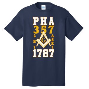 Prince Hall Mason PHA 357 2b1ask1 1787 Masonic Thanksgiving Tall T-Shirt