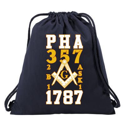 Prince Hall Mason PHA 357 2b1ask1 1787 Masonic Thanksgiving Drawstring Bag