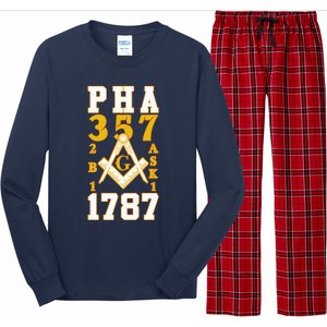 Prince Hall Mason PHA 357 2b1ask1 1787 Masonic Thanksgiving Long Sleeve Pajama Set