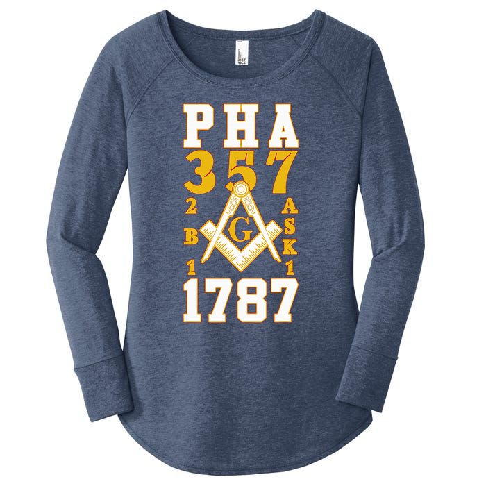 Prince Hall Mason PHA 357 2b1ask1 1787 Masonic Thanksgiving Women's Perfect Tri Tunic Long Sleeve Shirt