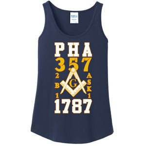 Prince Hall Mason PHA 357 2b1ask1 1787 Masonic Thanksgiving Ladies Essential Tank