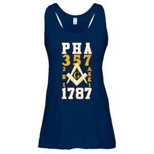 Prince Hall Mason PHA 357 2b1ask1 1787 Masonic Thanksgiving Ladies Essential Flowy Tank