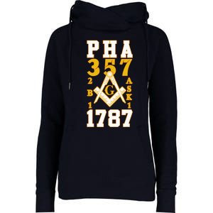 Prince Hall Mason PHA 357 2b1ask1 1787 Masonic Thanksgiving Womens Funnel Neck Pullover Hood