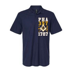 Prince Hall Mason PHA 357 2b1ask1 1787 Masonic Thanksgiving Softstyle Adult Sport Polo